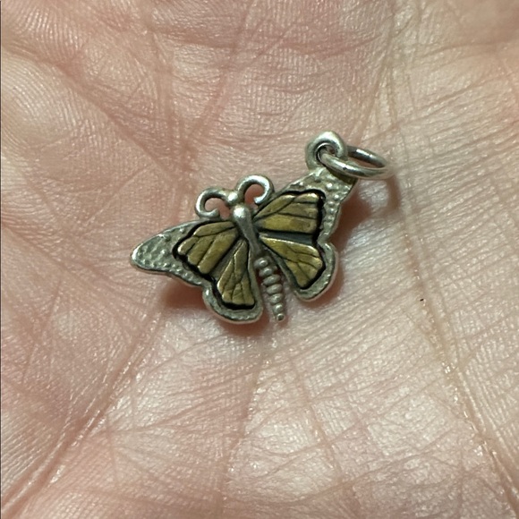 James Avery Silver and Gold Butterfly Pendant - Picture 4 of 4